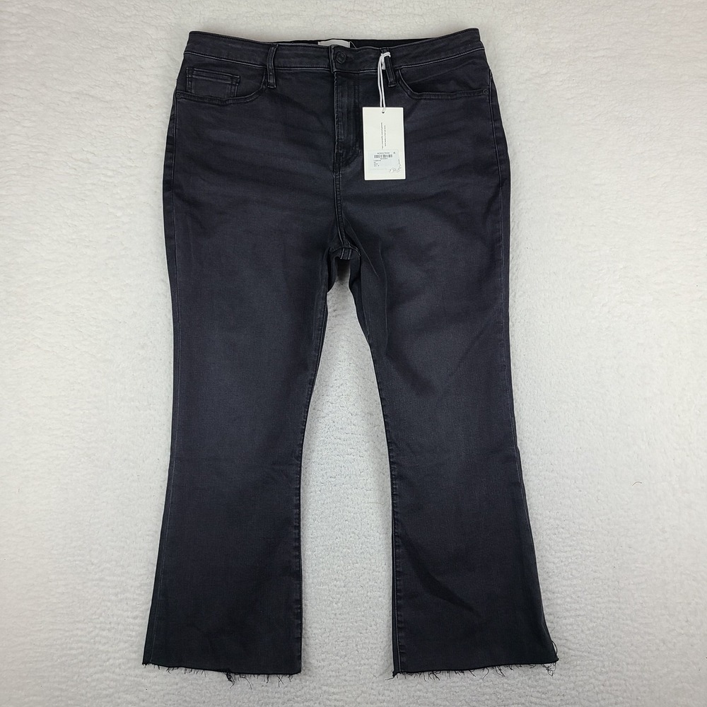 FRAME Jeans Womens‎ 33 Black Wash Le Crop Mini Boot Kerry Denim NWT NEW